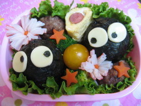 キャラ弁☆まっくろくろすけ