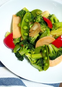 シンプル美味 色々野菜のペペロンチーノ