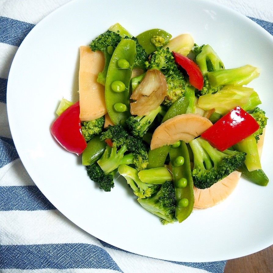 シンプル美味 色々野菜のペペロンチーノの画像