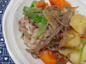 簡単肉じゃが☆始めから味付け♪