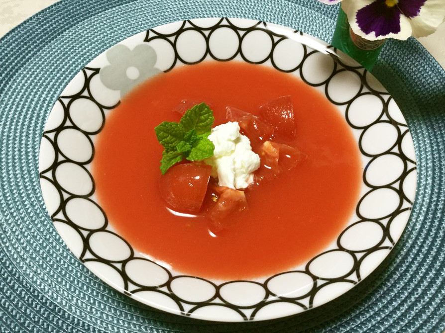 ☆トマトとすいかの冷製スープ☆の画像