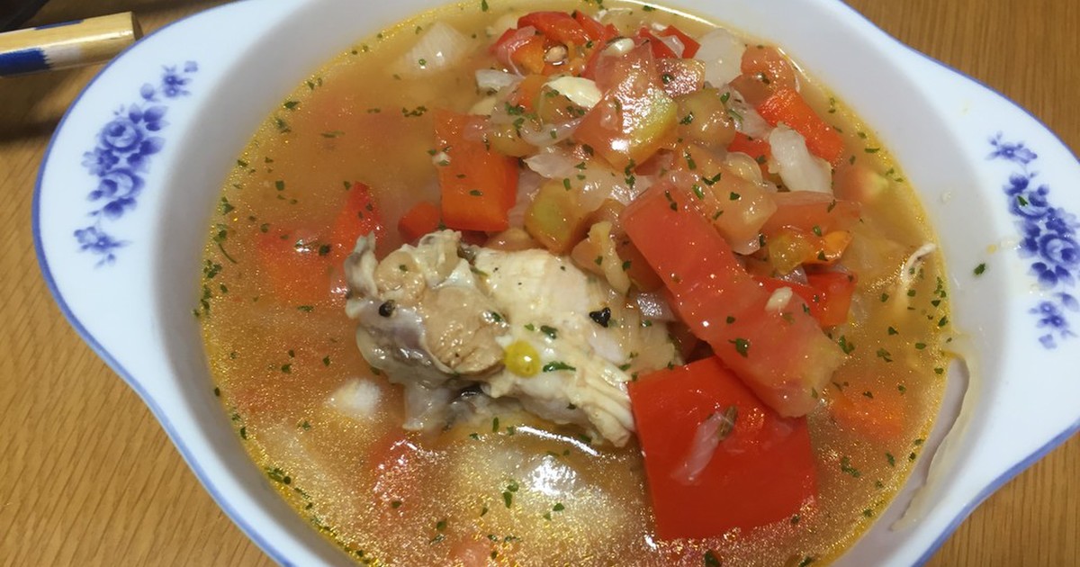 メキシカンチキンとライスのスープのレシピ