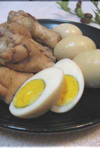 鶏手羽と煮卵