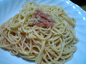 簡単♡コク・うま♡明太子パスタ