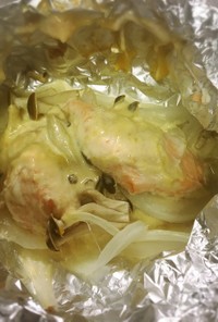 味噌マヨの生鮭ホイル焼きBBQに絶品