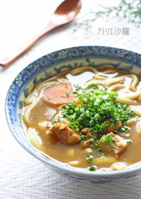 即席カレーリメイク♪母さんのカレーうどん