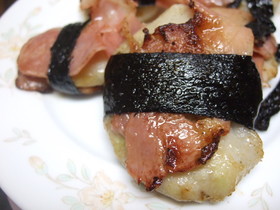 里芋で磯辺焼き???