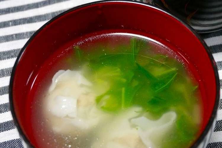 簡単 焼売と水菜の中華スープ レシピ 作り方 By だんどり亭 クックパッド