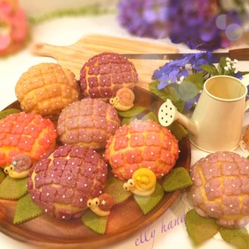 メロンパンdeコッタ(紫陽花)