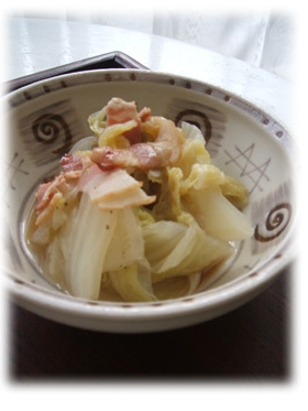 白菜バター蒸し