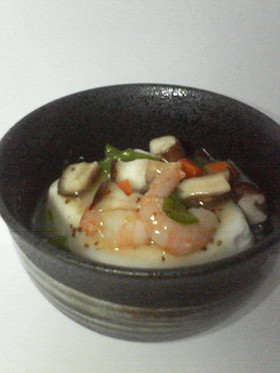 豆腐の中華風あんかけ