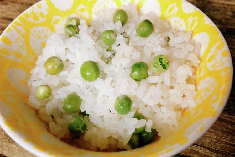スナップえんどうで 豆ごはん レシピ 作り方 By ののママレシピ クックパッド