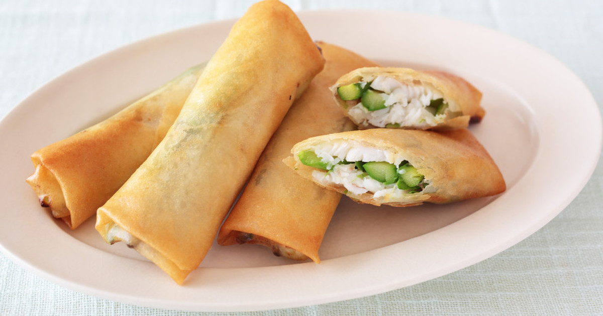 キスとアスパラガスの春巻き By 本田よう一 クックパッドダイニング