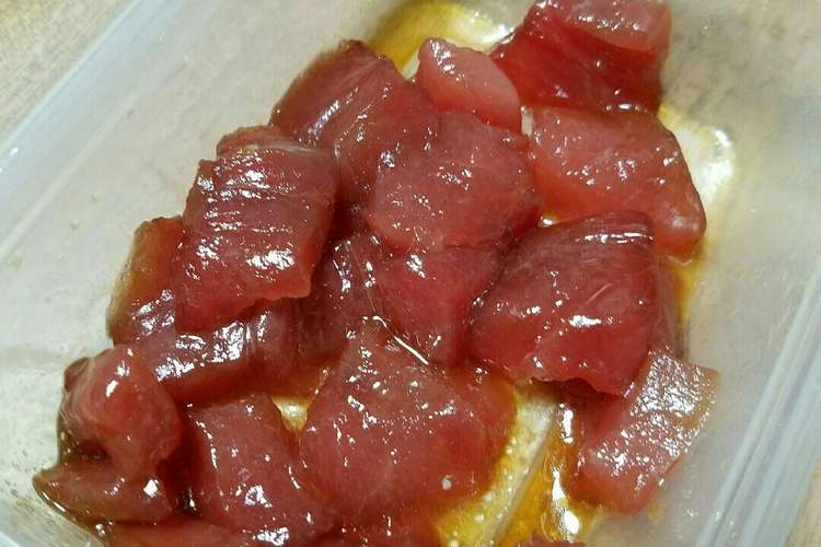 煮きり不要 すぐできる簡単マグロの漬け レシピ 作り方 By けいちゃんキッチン クックパッド 簡単おいしいみんなのレシピが371万品