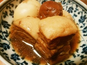 豚バラ肉の梅角煮