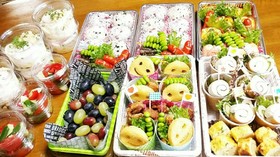 運動会のお弁当(2017)紙コップ活用