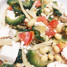 ダイエット♪夏野菜シャキシャキ豆腐サラダ
