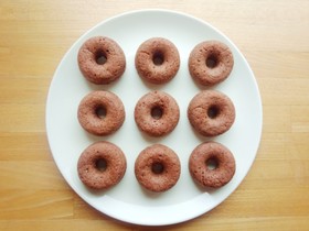 卵なし☆メープルココア焼きドーナツ