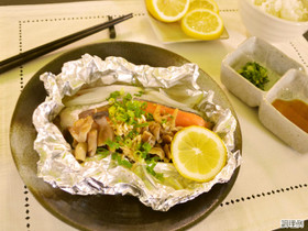 きのこたっぷり!鮭のホイル焼き