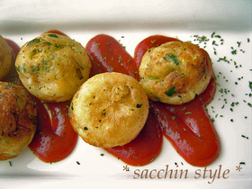 たこ焼きみたいなイタリアンボール♪