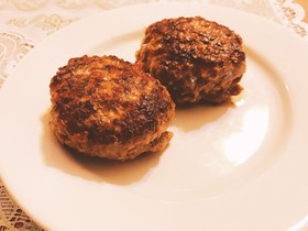 簡単! 牛肉100% ハンバーグ