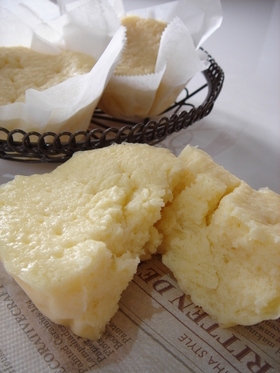 もちもち♥チーズ蒸しパン