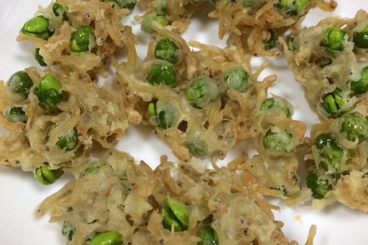 えんどう豆の天ぷら レシピ 作り方 By ふみふみ クックパッド 簡単おいしいみんなのレシピが356万品