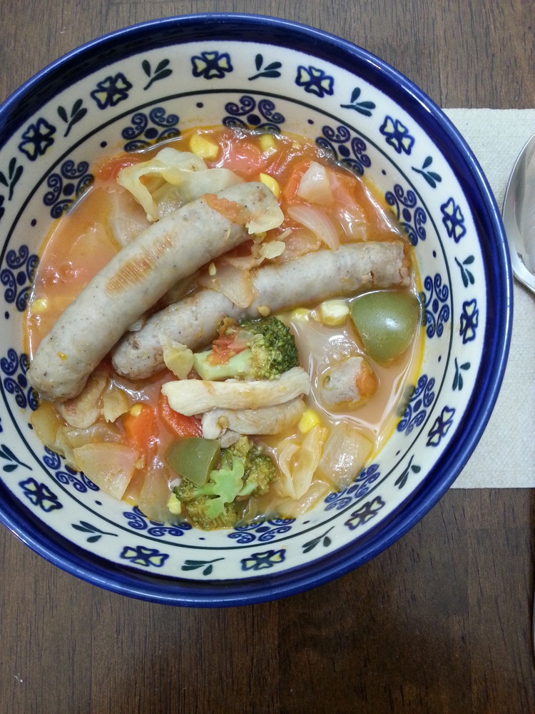 野菜たっぷり  食べるスープの画像
