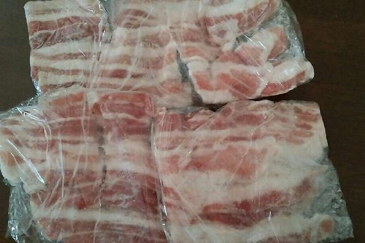 ひと手間で楽チン 豚バラ肉冷凍保存 レシピ 作り方 By さましたおちゃ クックパッド