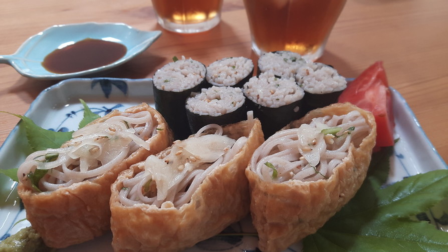 夏にピッタリ‼簡単清涼そば寿司の画像