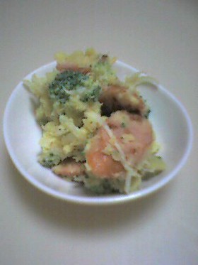 さつまいも&ソーセージのサラダ