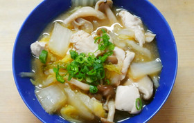 簡単*和食♪鶏ささみと白菜しめじの味噌煮