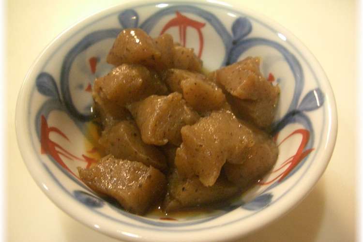 こんにゃくのめんつゆ煮 レシピ 作り方 By びわすけキッチン クックパッド 簡単おいしいみんなのレシピが352万品