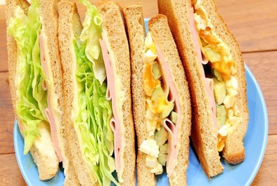 ホイップバターマヨが美味しいサンドイッチの写真