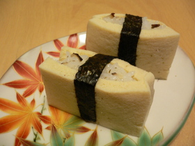 口中に松茸の味☆高野豆腐のにぎり寿司