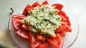 さっぱりトマトと玉ねぎのサラダ