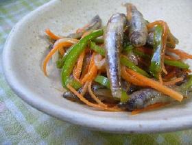 ポン酢でまろやか小魚の南蛮漬け