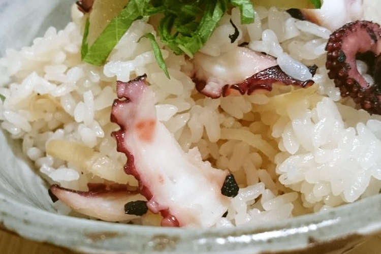 麺つゆで迷いなし 簡単タコの炊き込みご飯 レシピ 作り方 By たったふたりのｒ クックパッド 簡単おいしいみんなのレシピが354万品