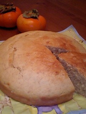 ホットケーキミックスでしっとり柿ケーキ