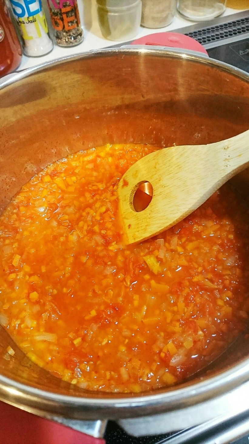圧力鍋で簡単 トマトソース 離乳食中期にの画像
