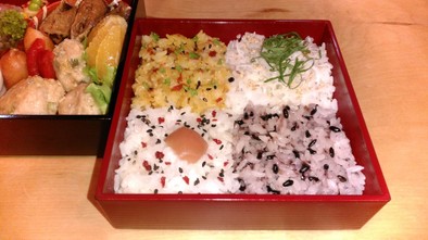 ☆お弁当 ４色彩りご飯☆の写真