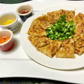 ゴーヤのワタと種でエスニックチヂミ