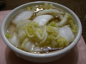 ついでに出来た!梅風味の浅漬け★