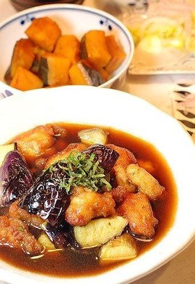母直伝!とろける~茄子と鶏胸の南蛮
