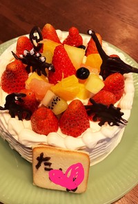 誕生日に♡簡単な恐竜ケーキ