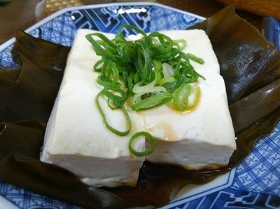 豆腐の昆布蒸し♪の写真