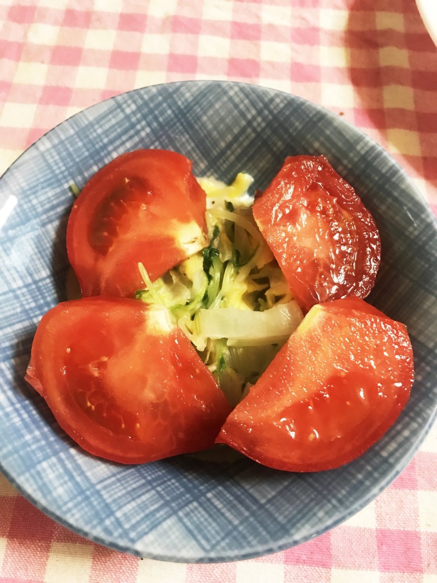 簡単水菜と白菜のコールスローサラダ。の画像
