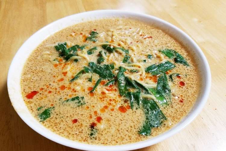 即席 台湾ラーメンの坦々麺 風アレンジ レシピ 作り方 By たび こまめ クックパッド 簡単おいしいみんなのレシピが356万品