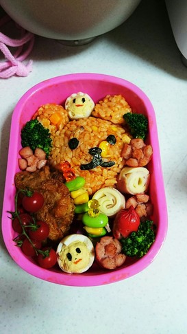 4歳児 くまのキャラ弁