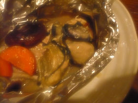 牡蠣のホイル焼き